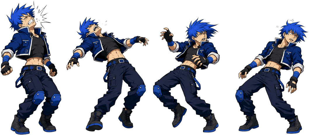 Fighter Hit Sheet (blue)