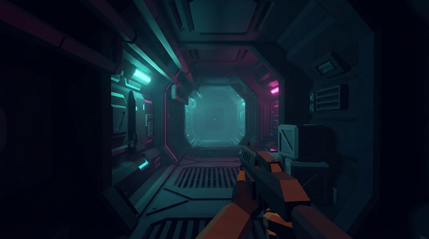 Neon low-poly
