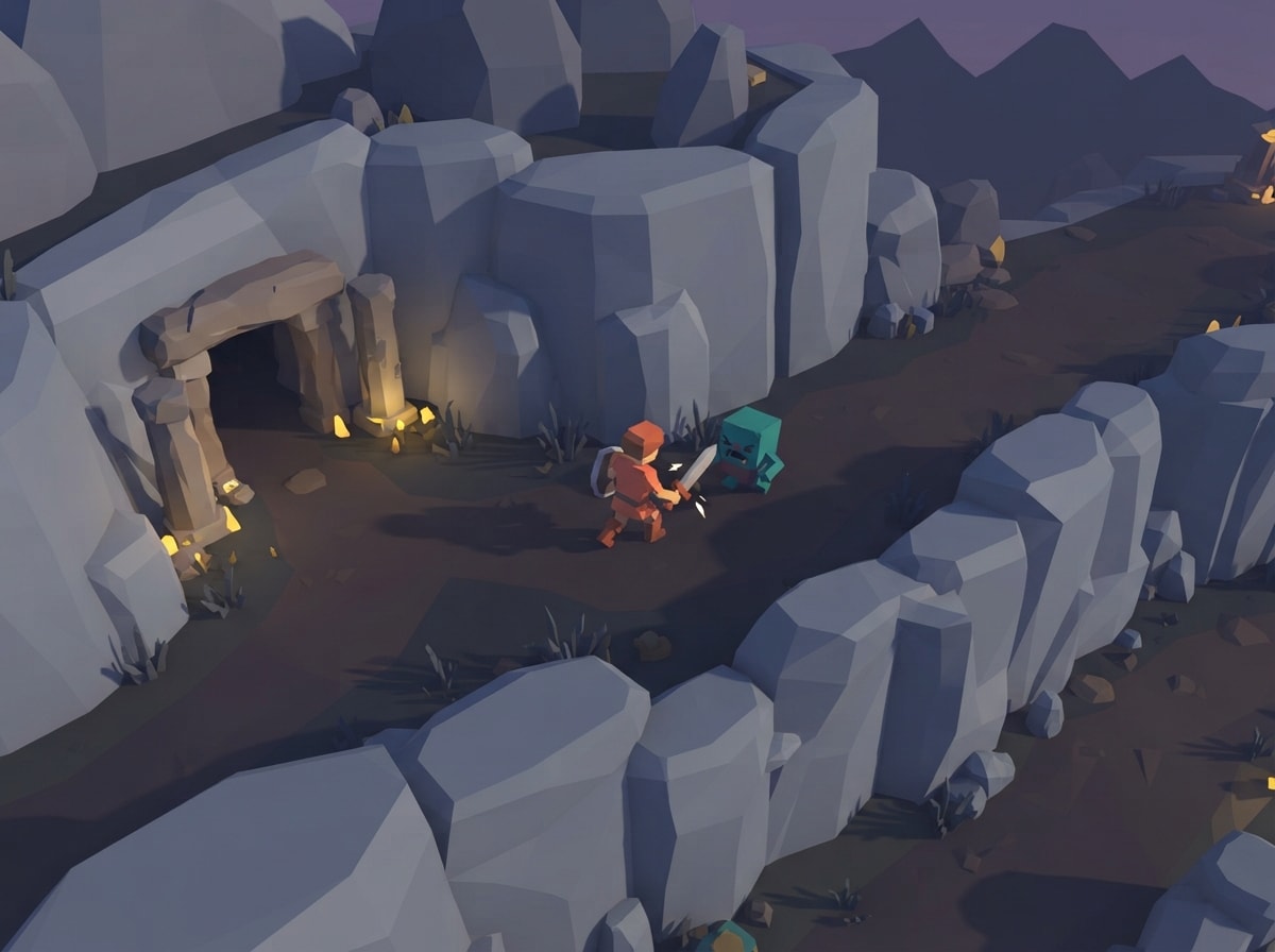 Chunky low-poly
