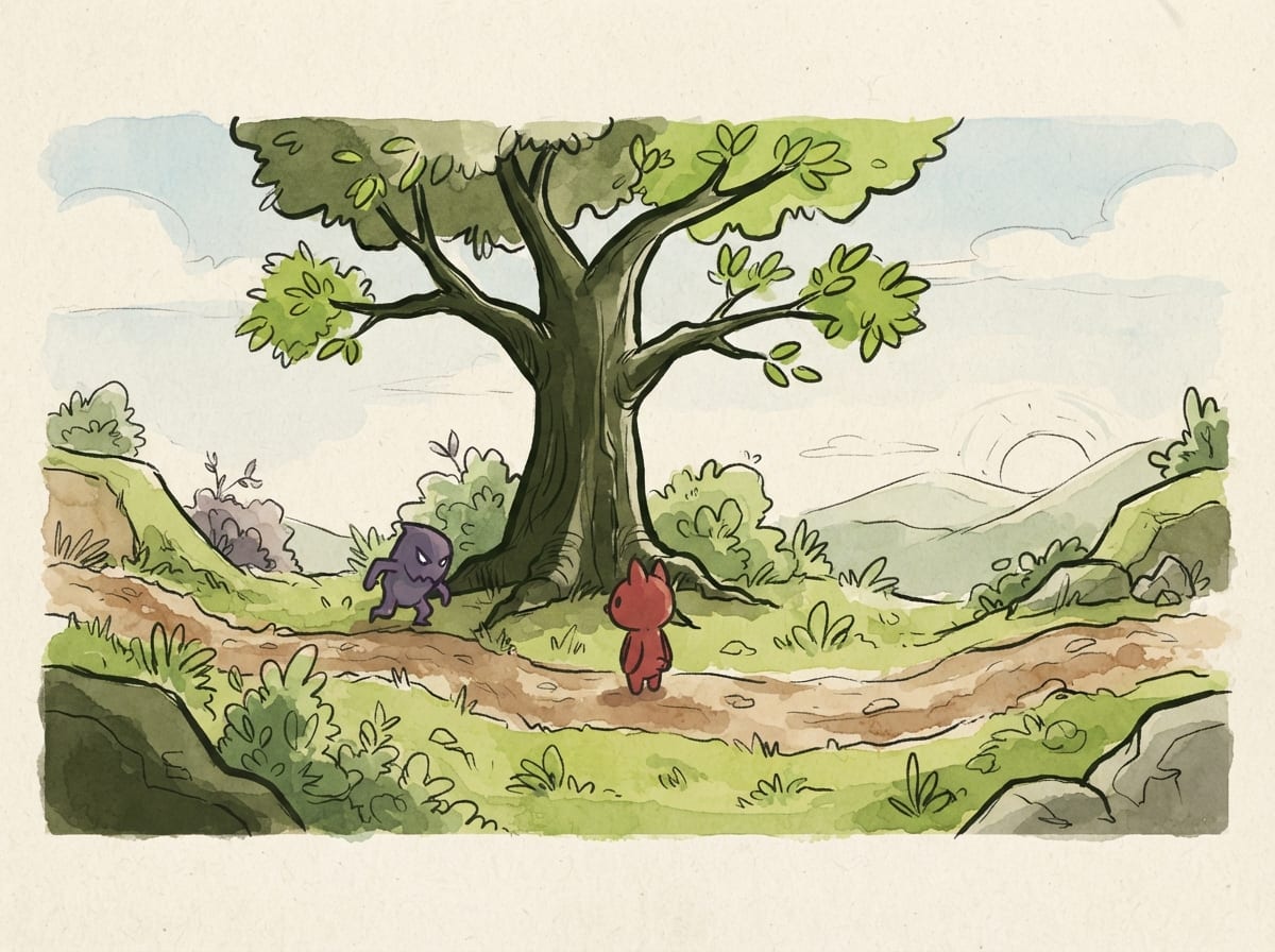 Hand-drawn