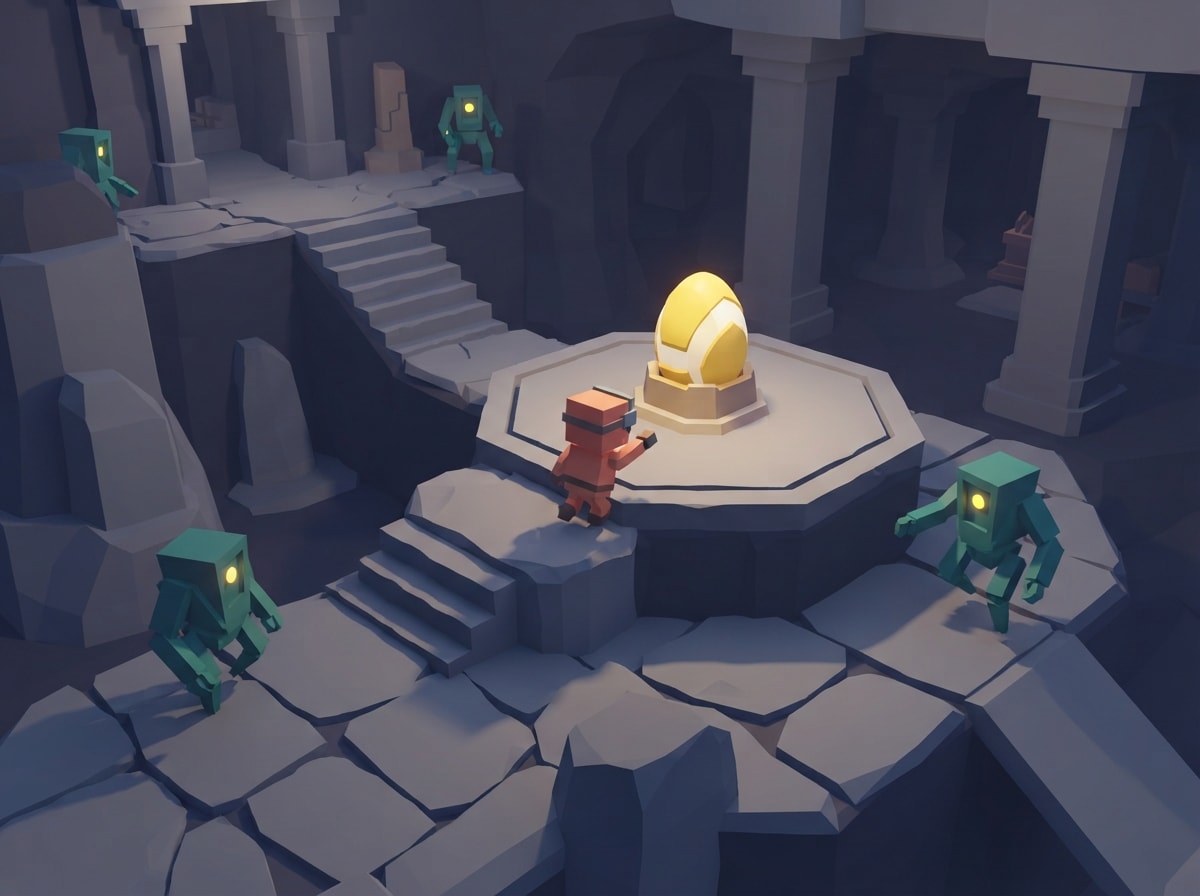 Chunky low-poly