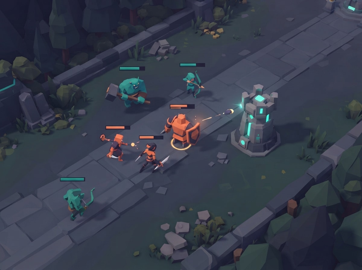 Chunky low-poly
