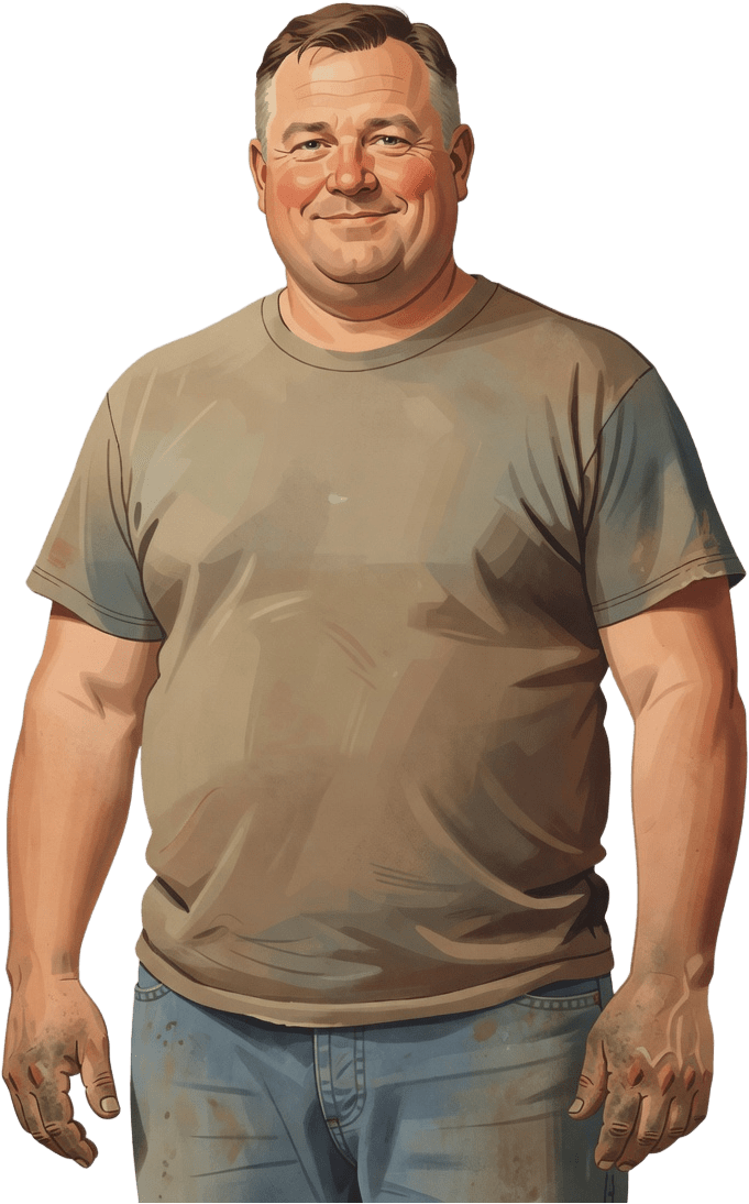 Dad - neutral waist-up