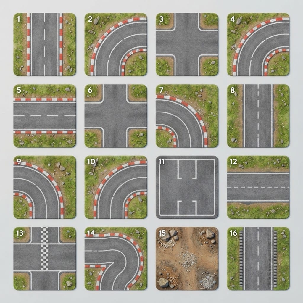 Toy Racing Track Tileset