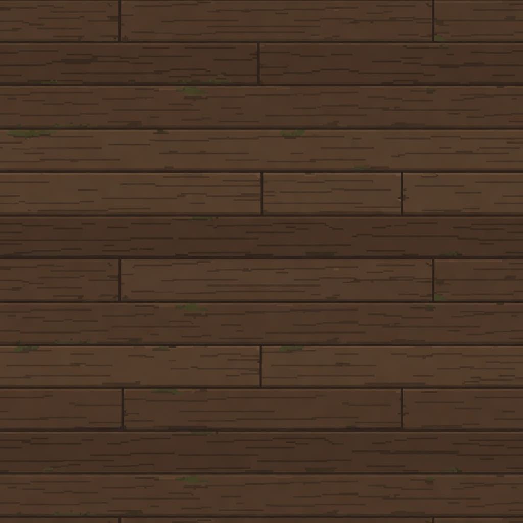 Rustic Cottage Wooden Plank Floor Tile 32x32