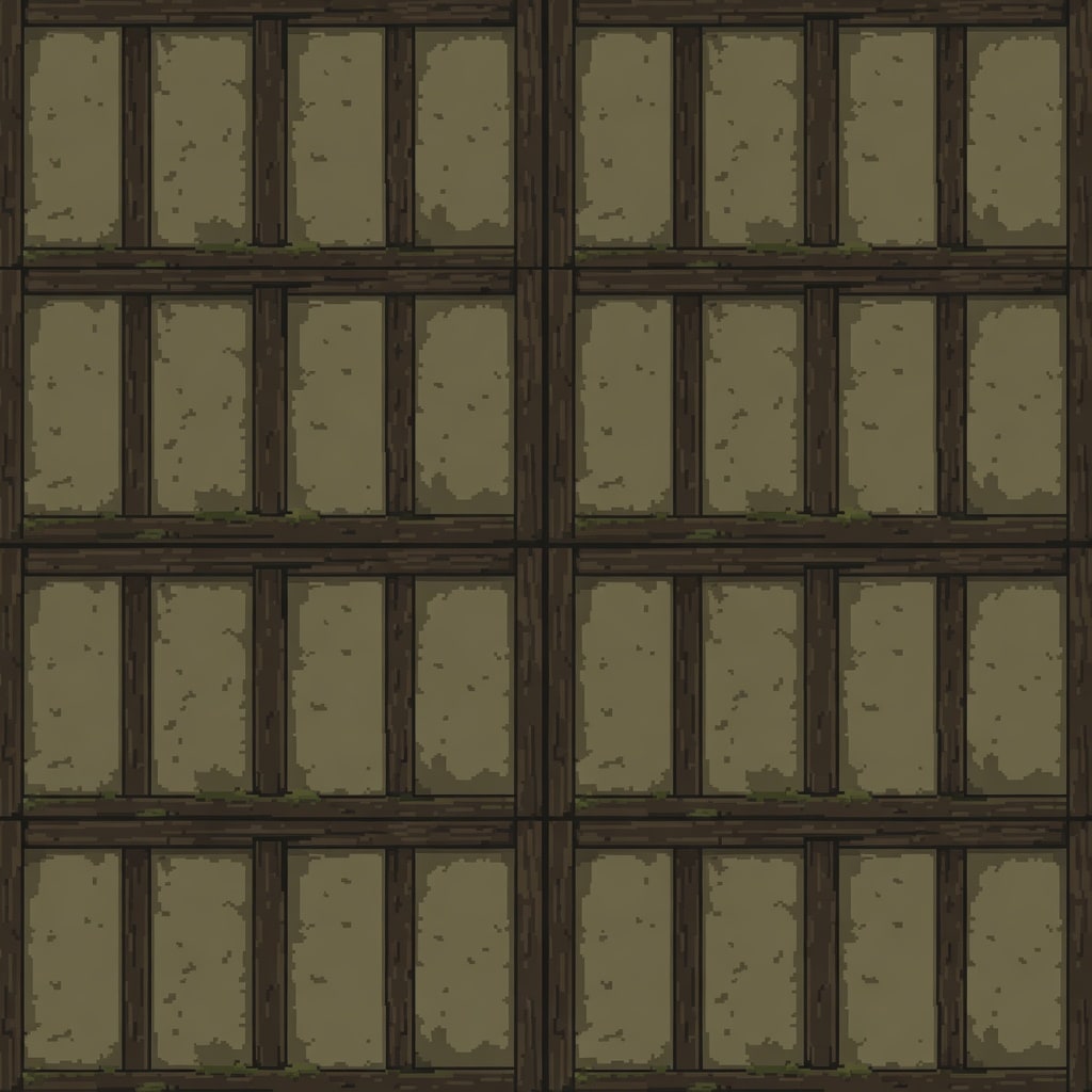 Rustic Cottage Plaster and Timber Wall Tile 32x32