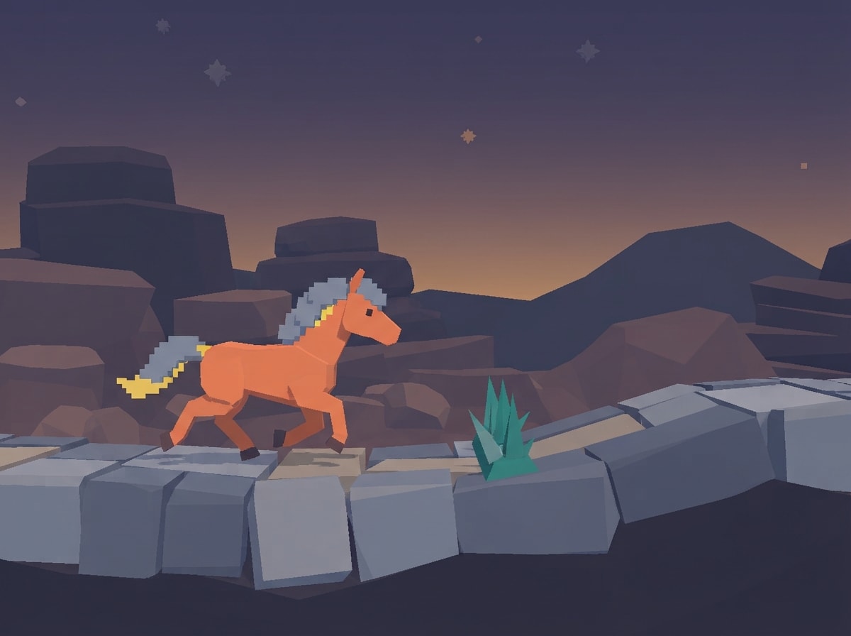 Chunky low-poly