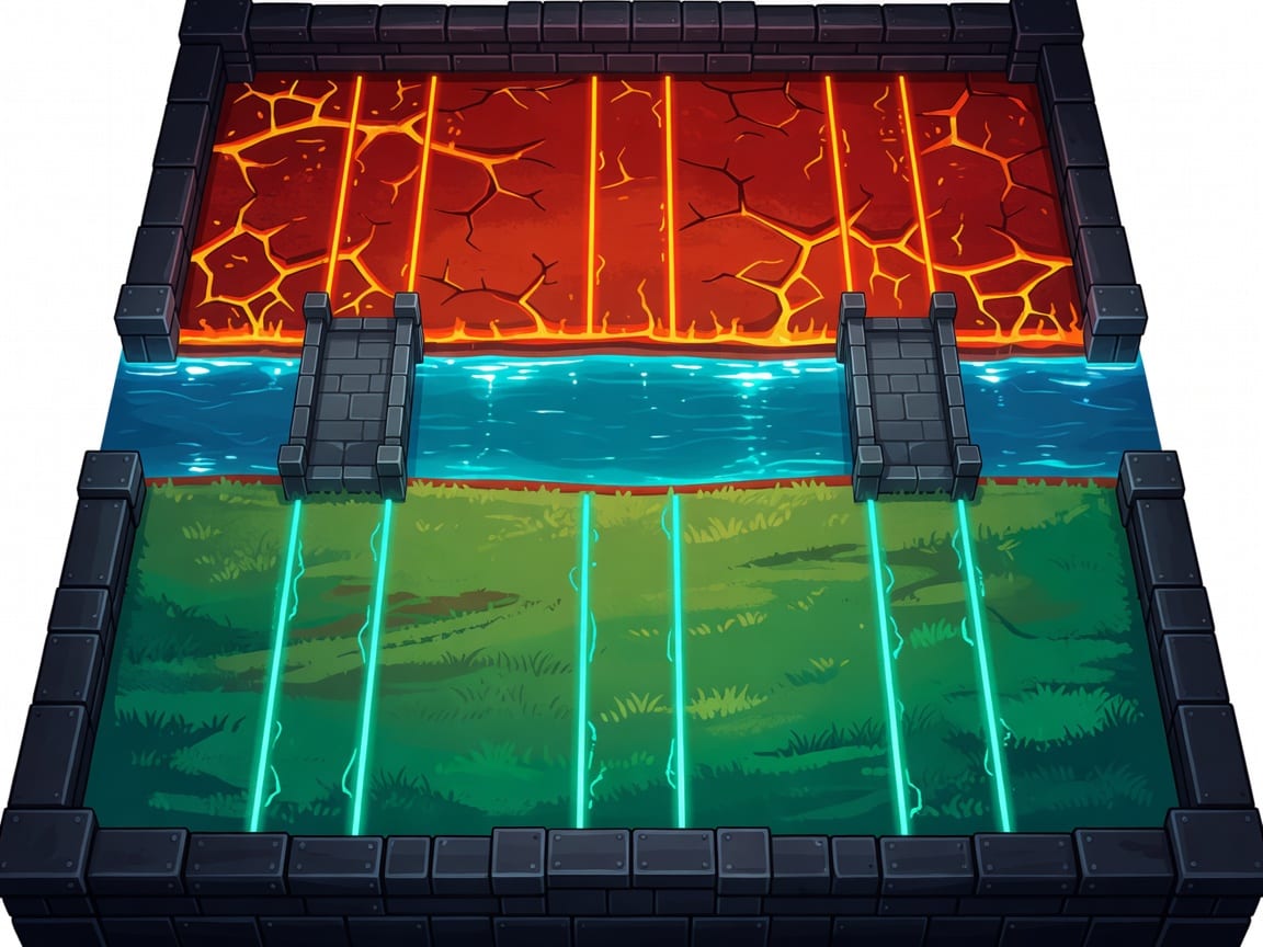 Arena Background - River And Two Bridges