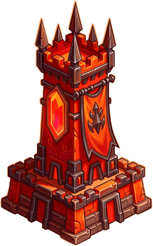 Enemy King Tower - Crimson Fortress