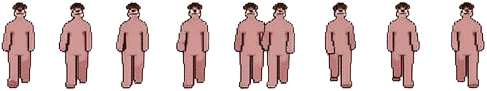 Transparent Character Sprite Strip