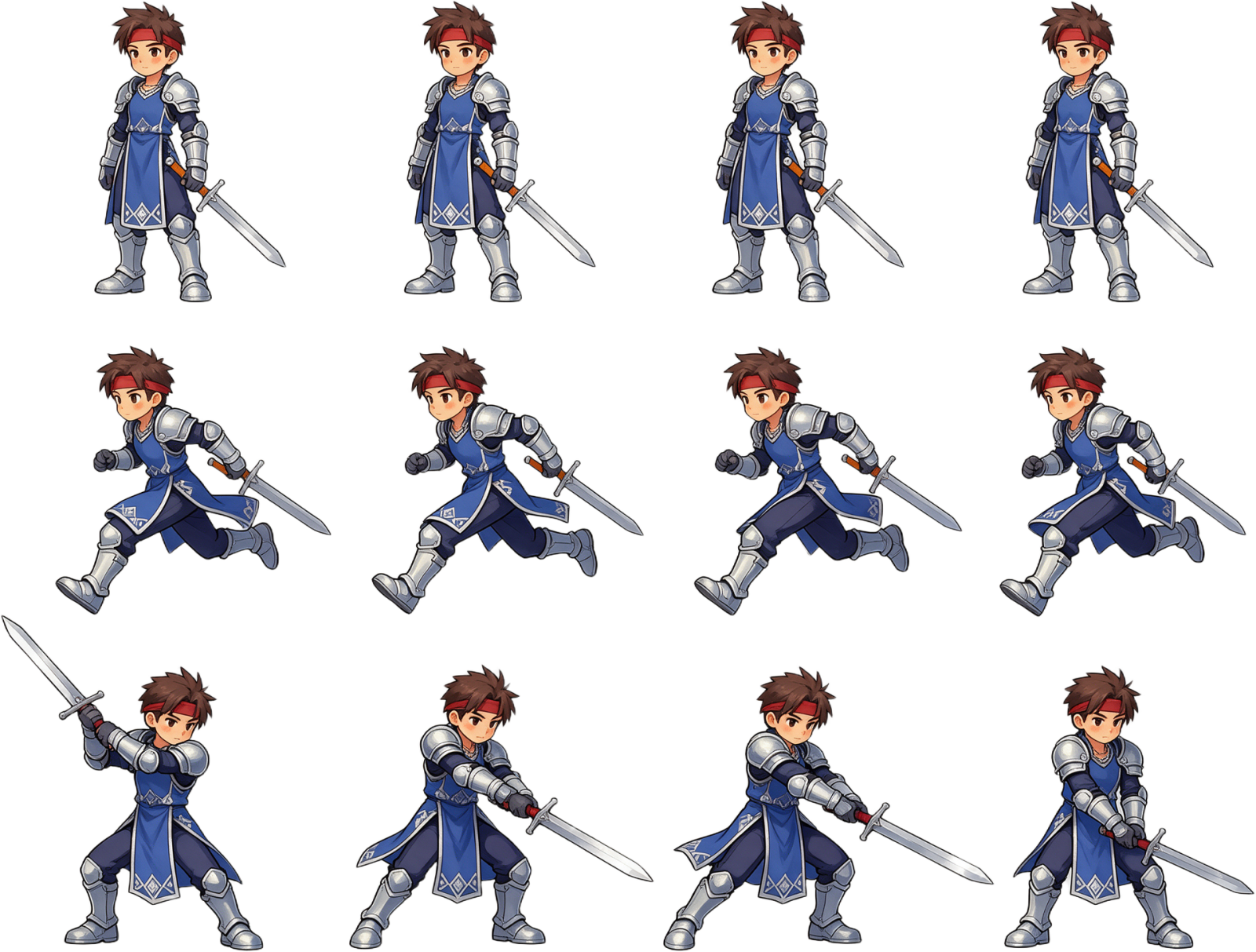 Swordsman Sprite Sheet