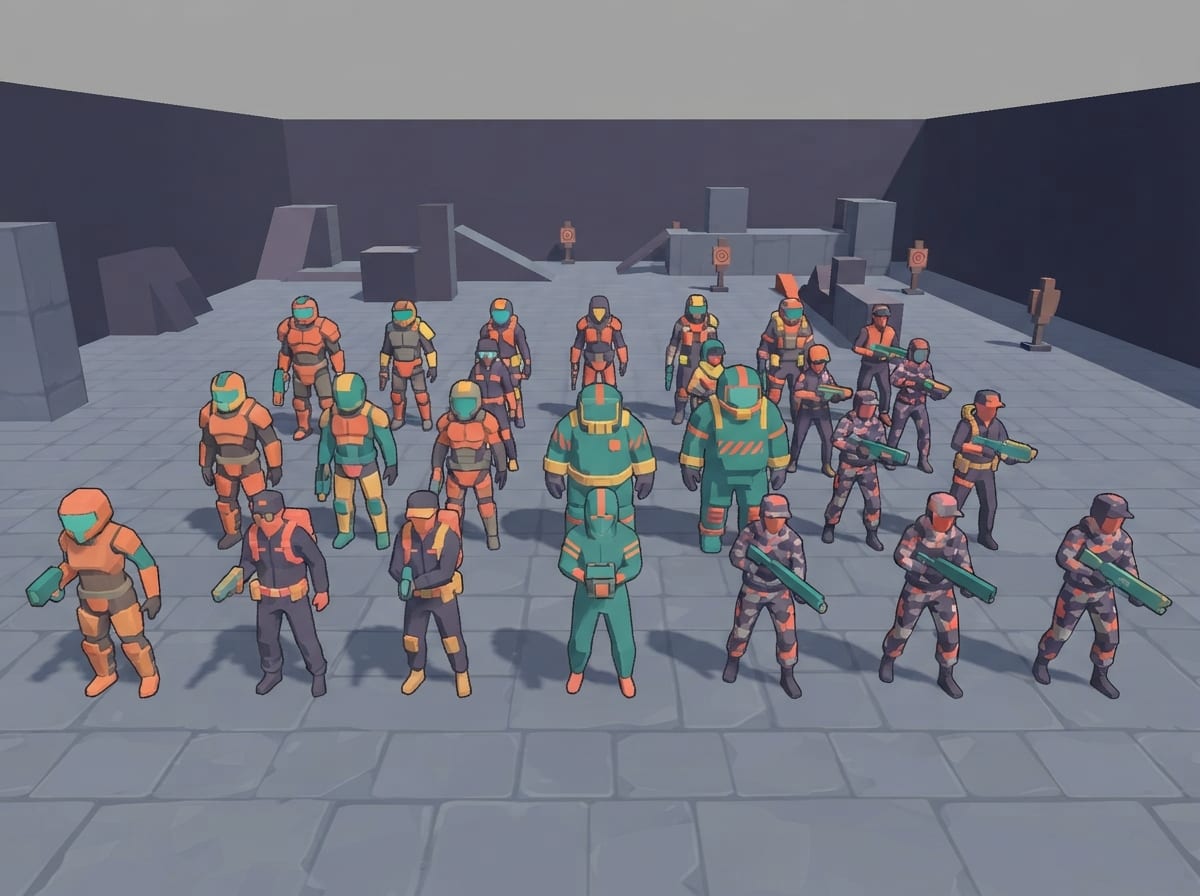 Chunky low-poly