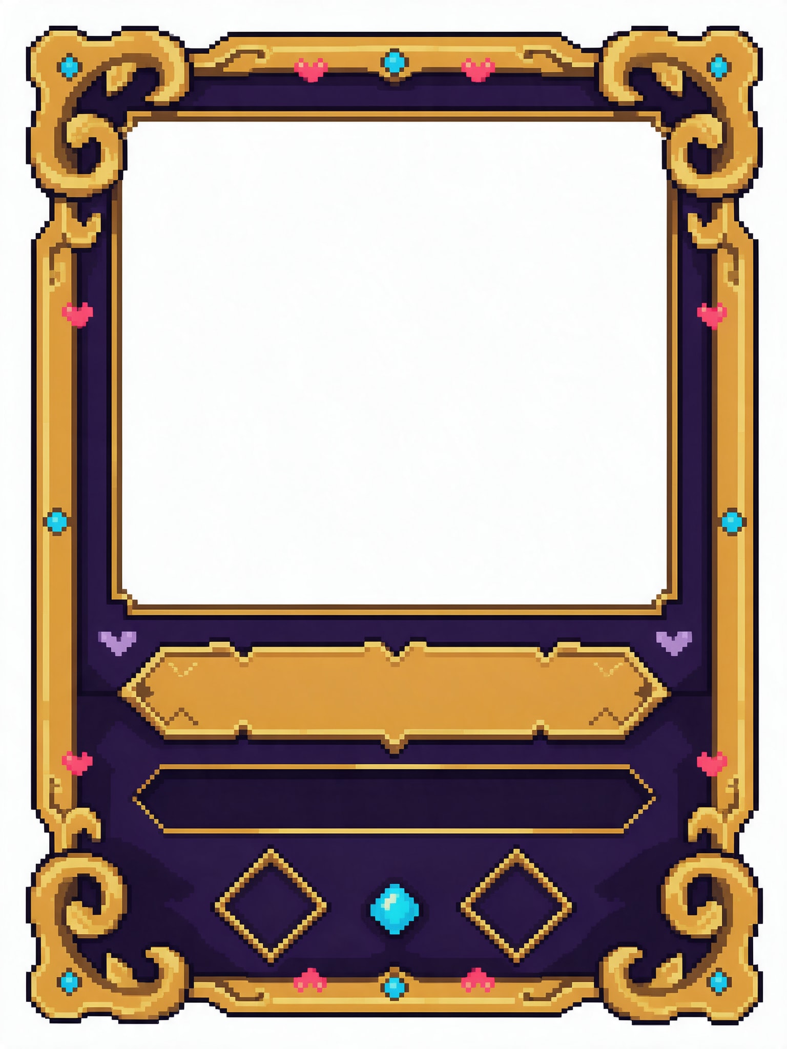 Pixel Duel Card Frame Large v14 (seedream test)
