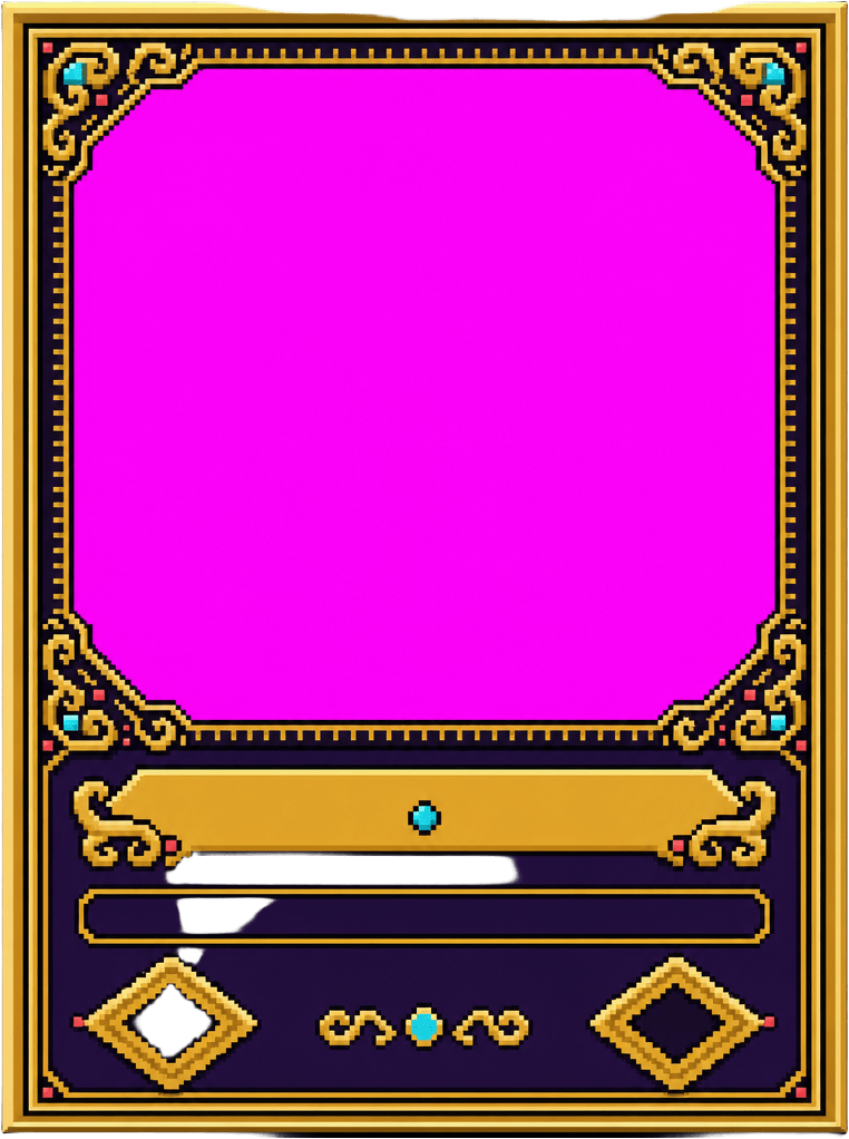 Pixel Duel Card Frame Large v14 (1 / 2)
