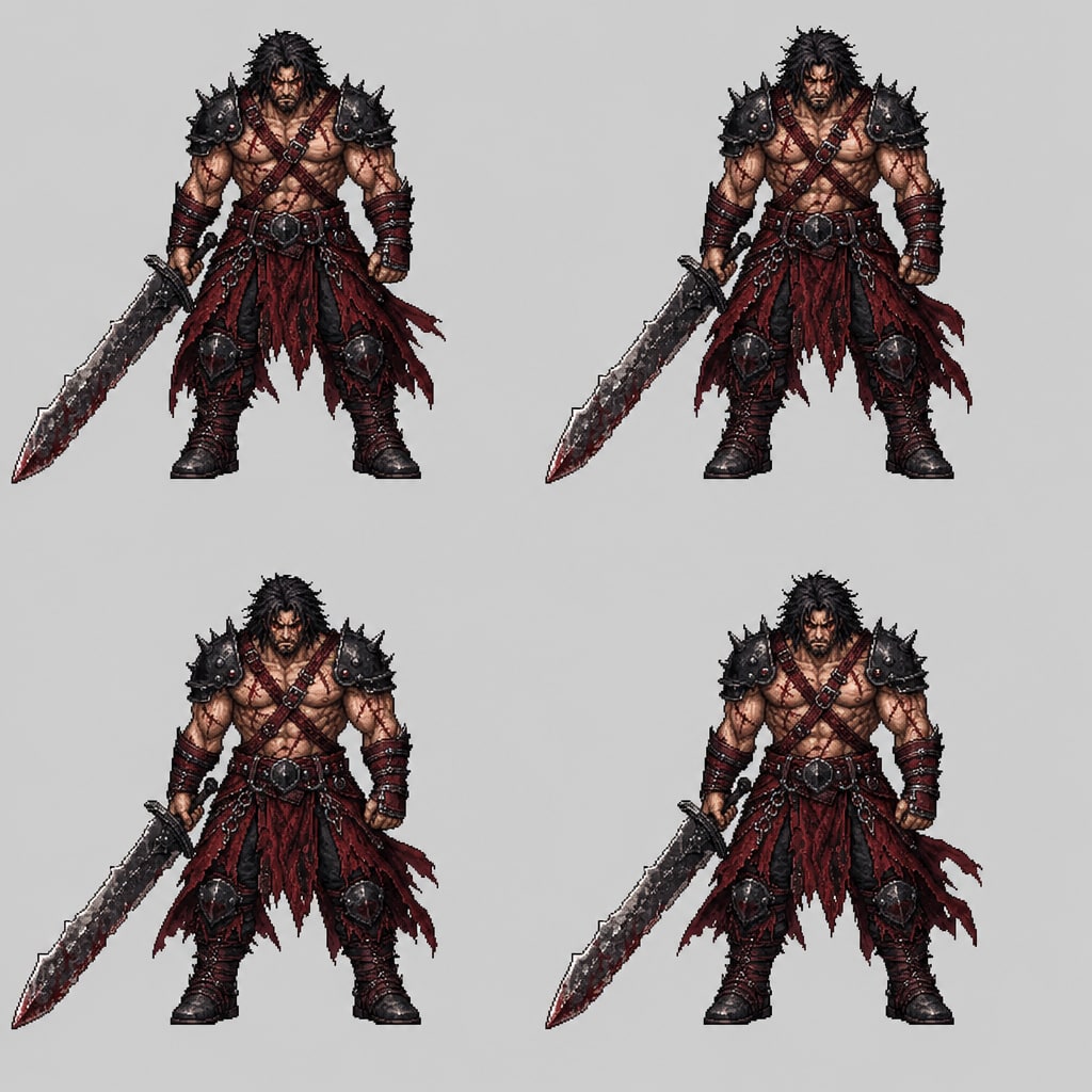 Dorian idle sheet - front (down)
