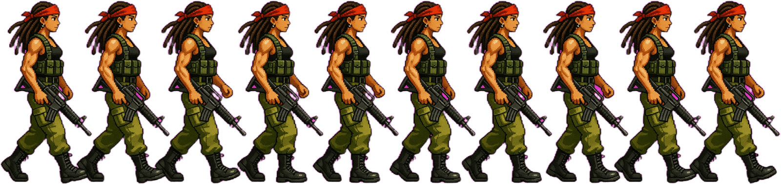 Player Soldier Walk Sheet