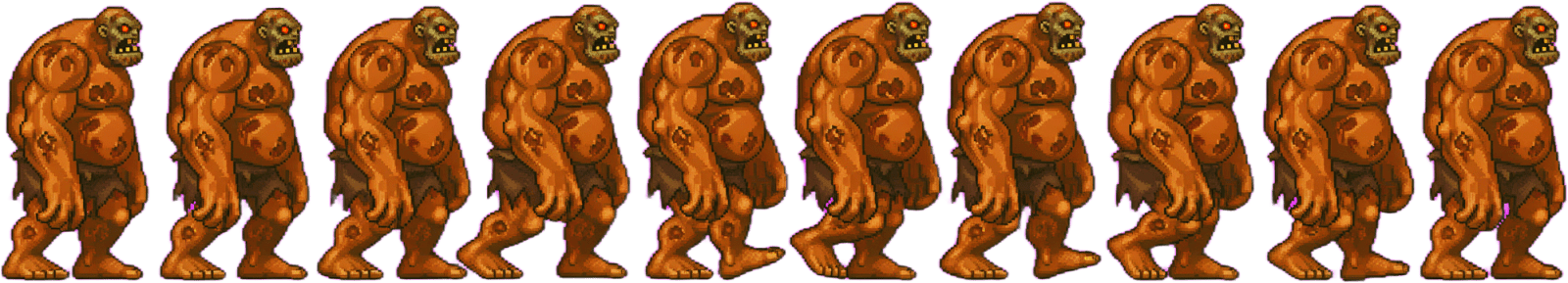 Zombie Brute Walk Sheet