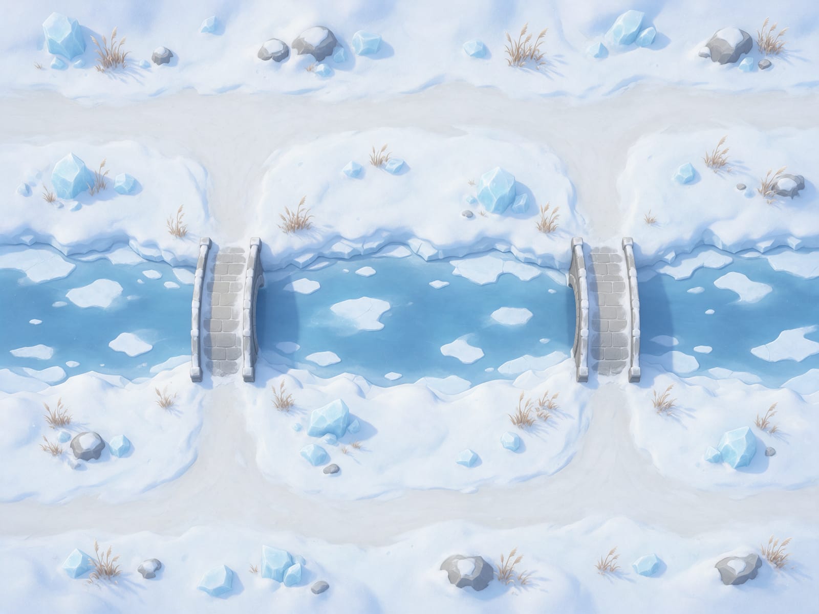 Arena Ice High-Res - Frozen River Two Bridges
