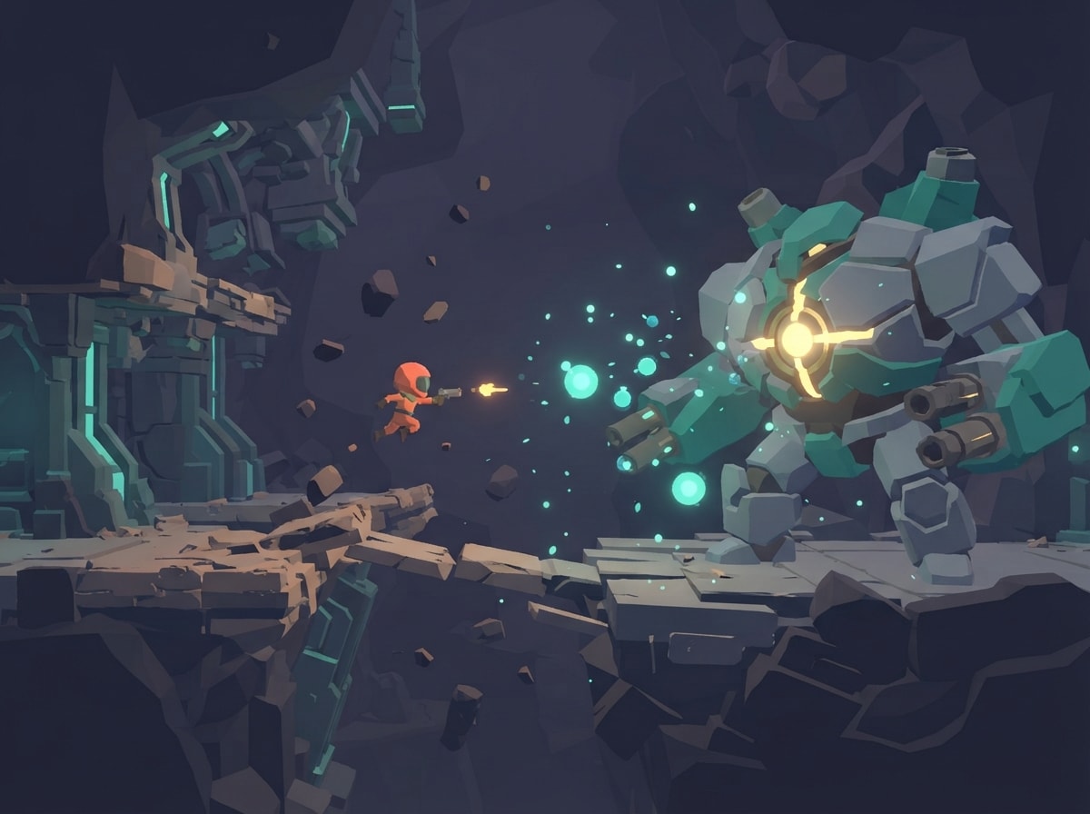 Chunky low-poly