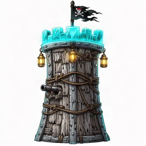 Pirate Driftwood Tower