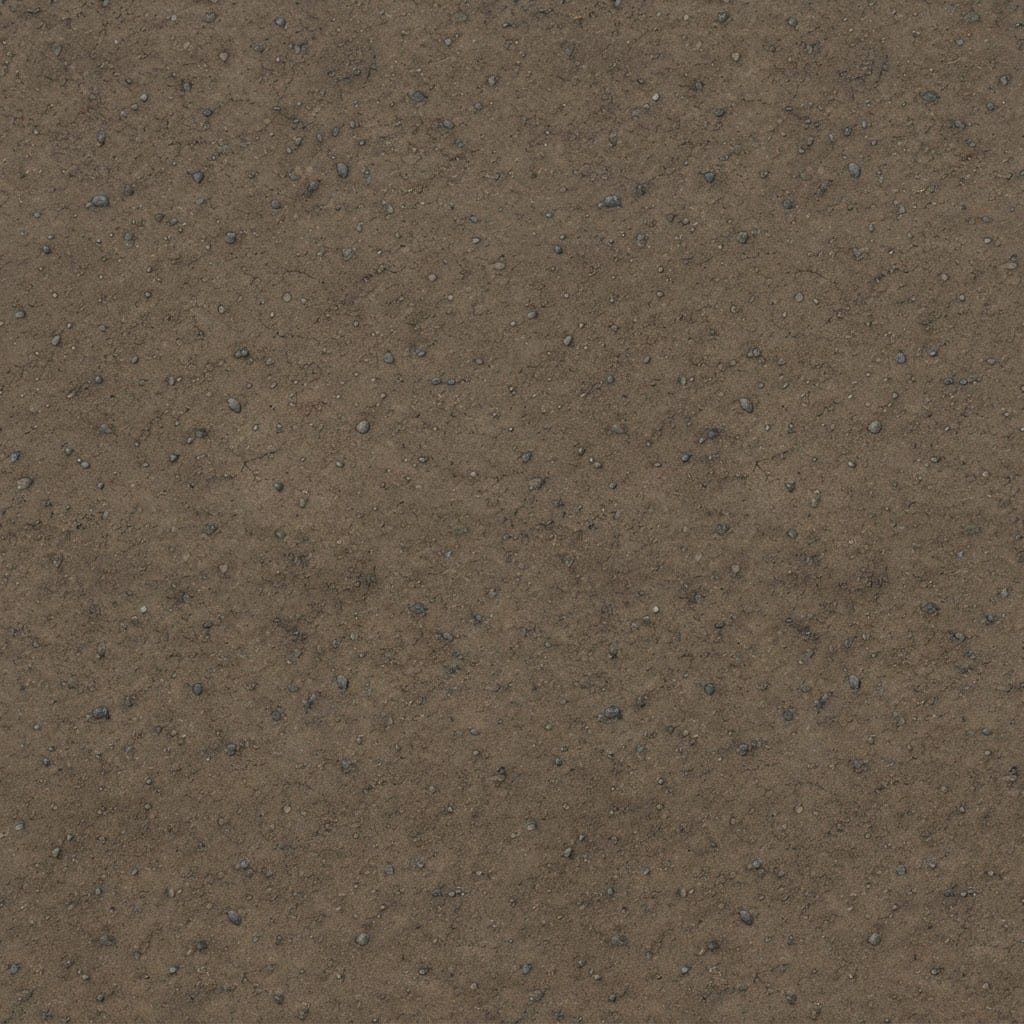 Image: seamless tileable packed dirt ground texture, top-