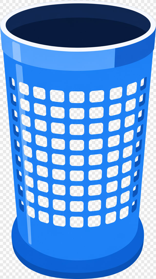 Blue Plastic Waste Basket Sprite