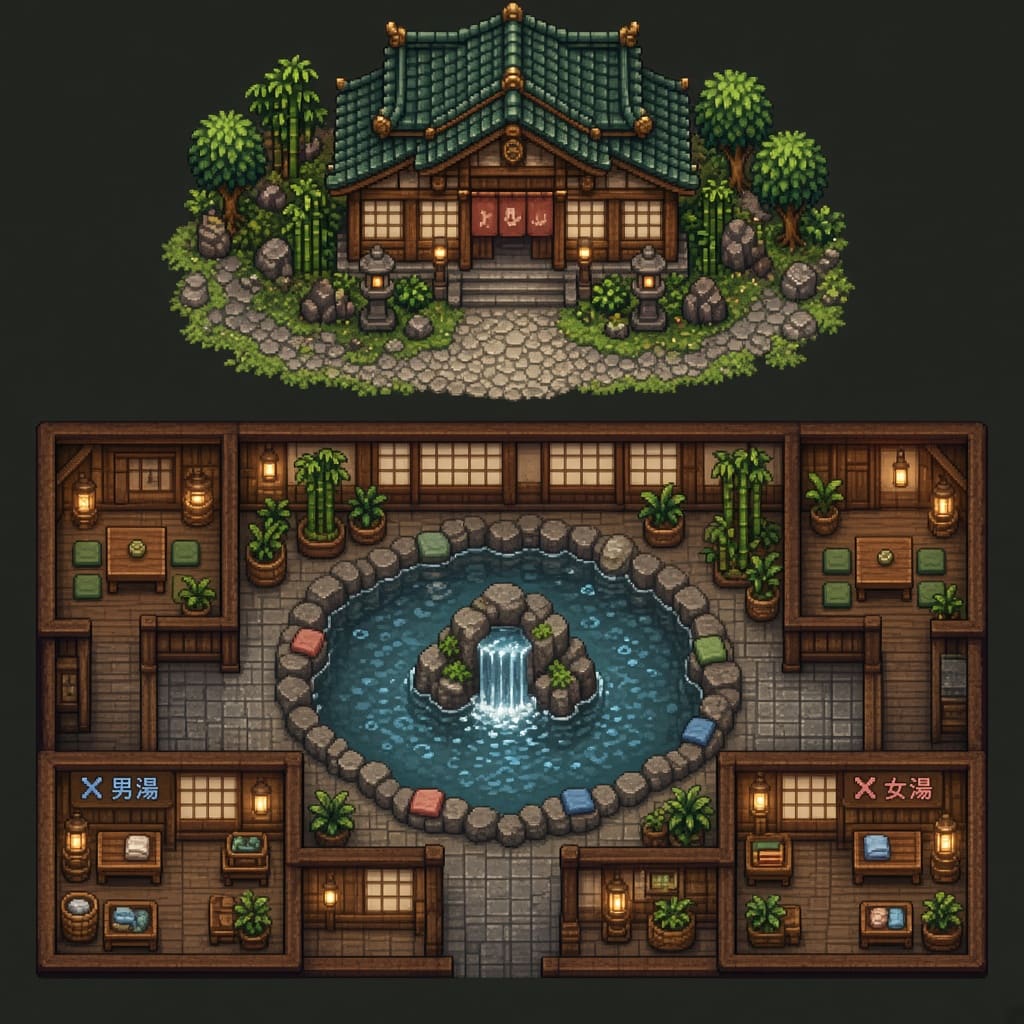 Traditional Japanese Bathhouse