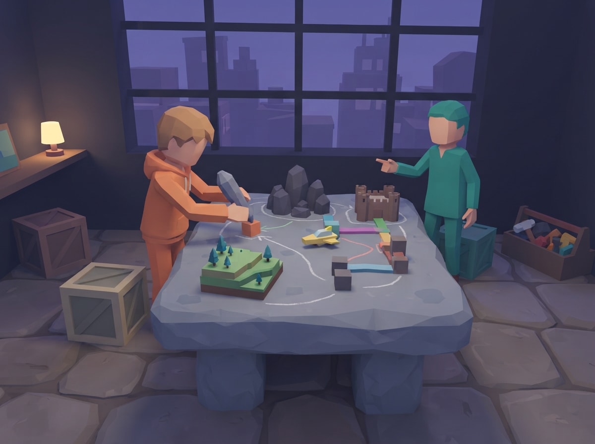 Chunky low-poly