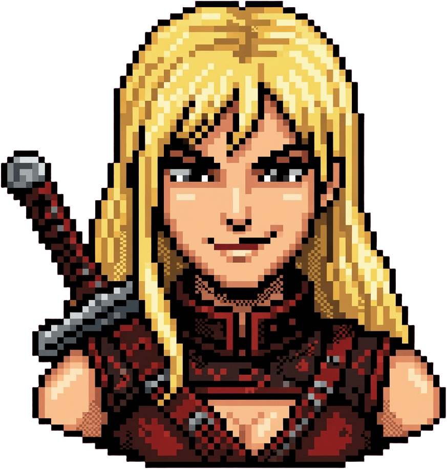Demon Hunter Pixel Portrait
