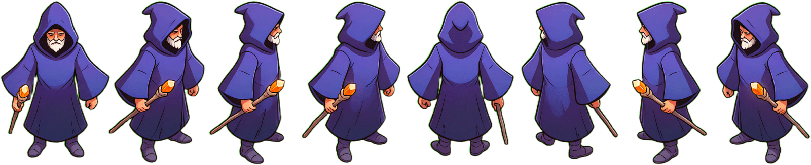 Wizard 8-Direction Row Sheet (2 / 2)