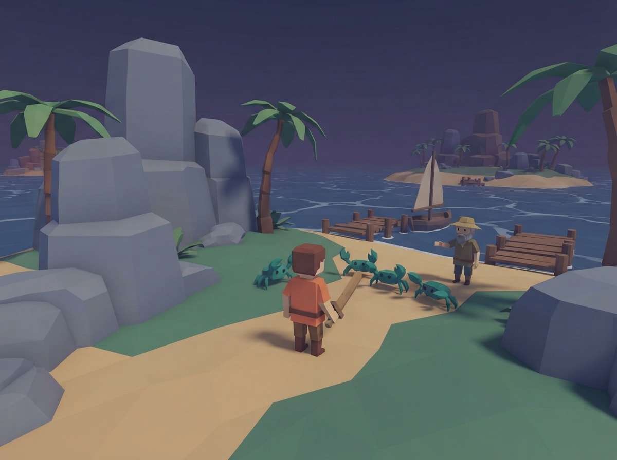 Chunky low-poly