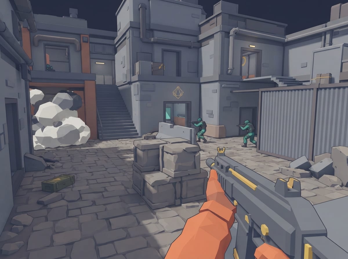 Chunky low-poly