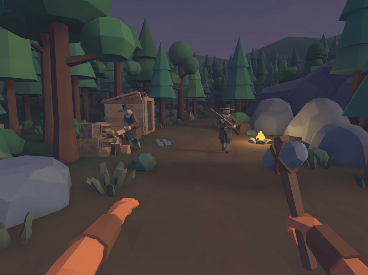 Chunky low-poly