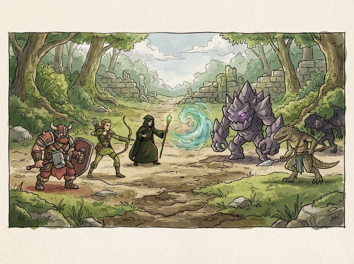 Hand-drawn