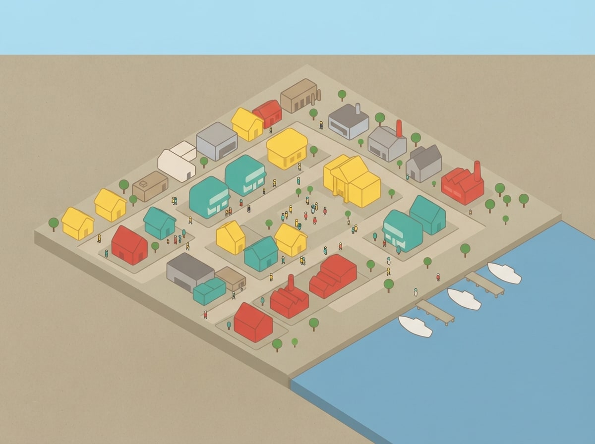 Flat vector shapes