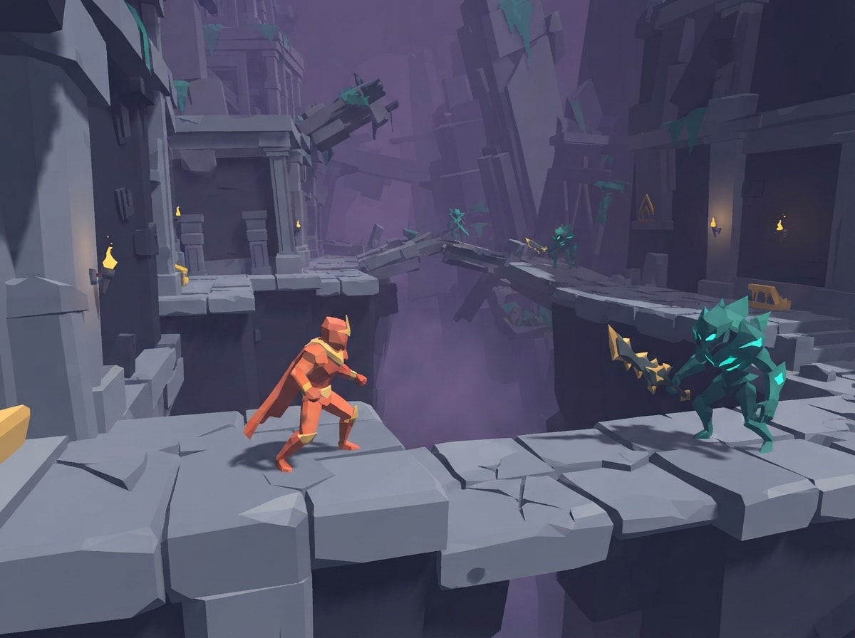 Chunky low-poly