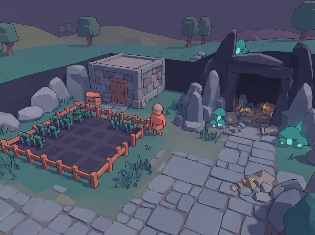 Chunky low-poly