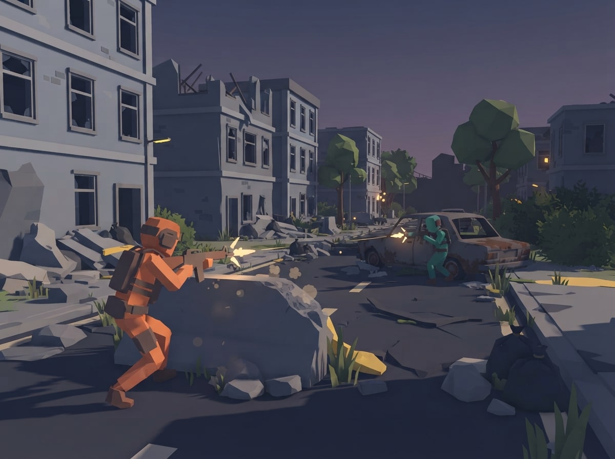 Chunky low-poly
