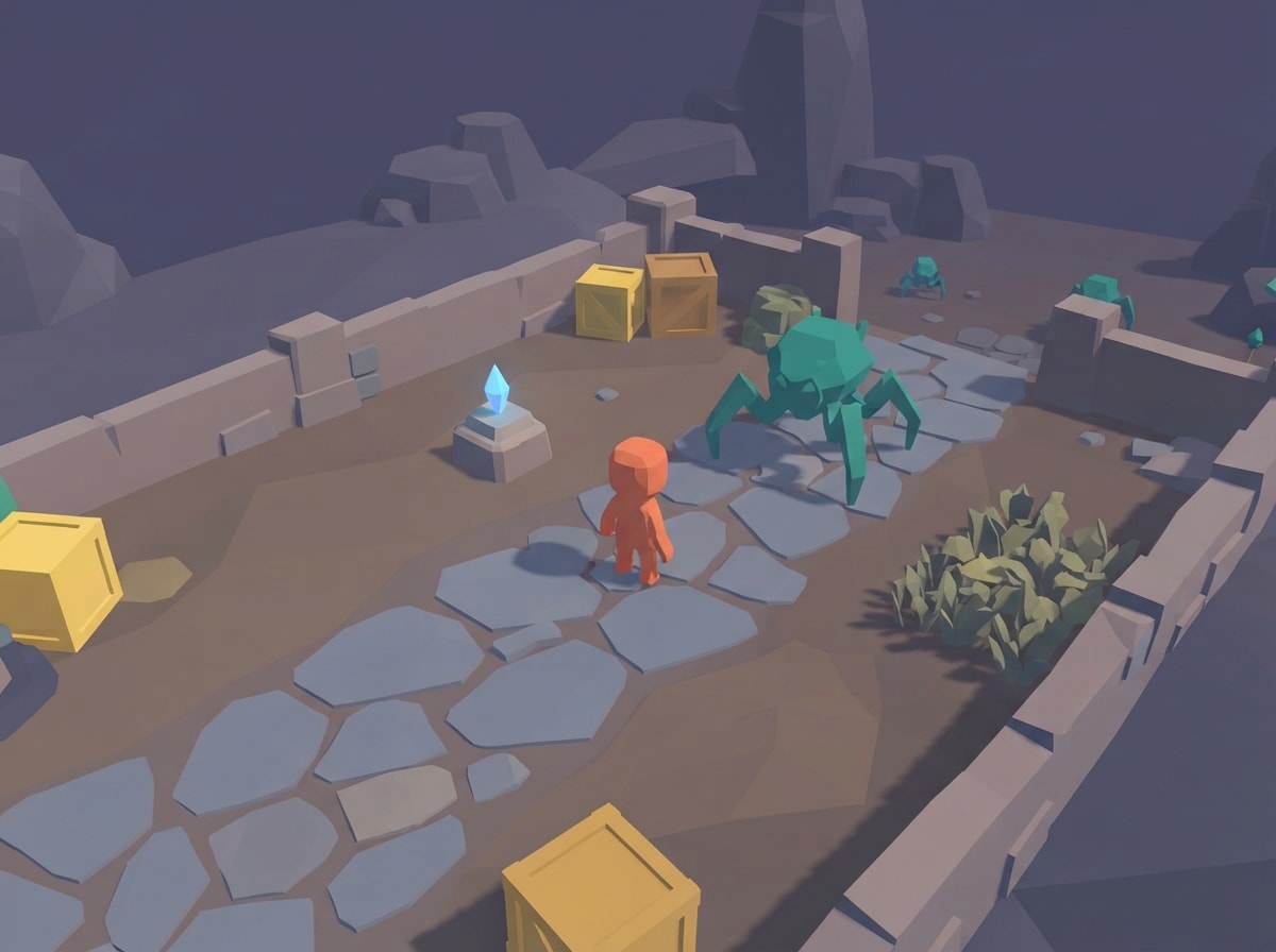 Chunky low-poly