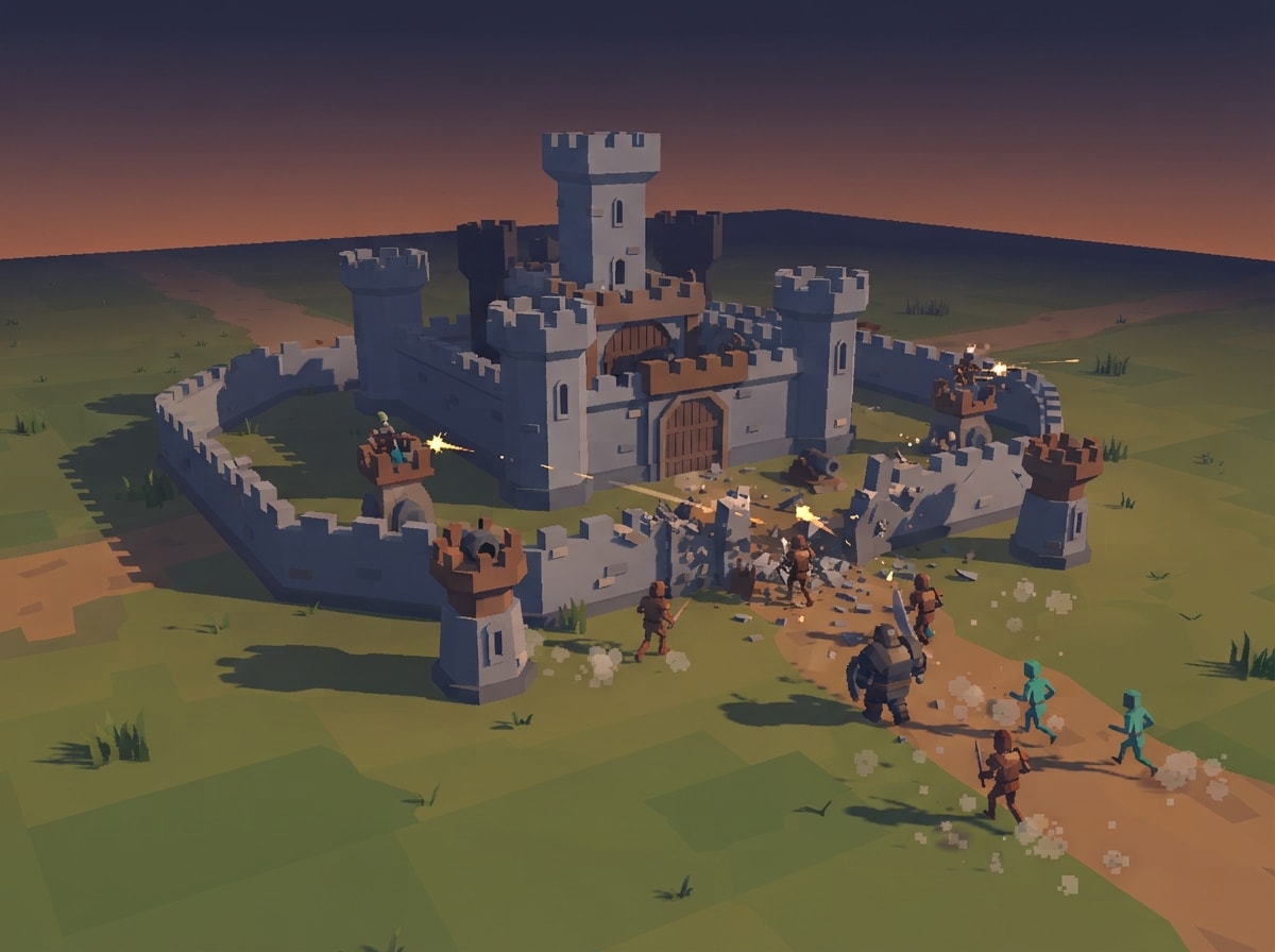 Chunky low-poly