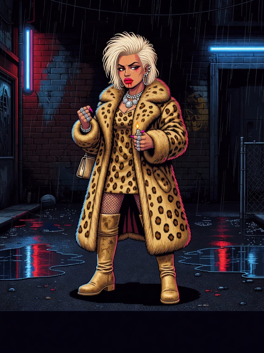 CANDY - Leopard Coat (character select design)