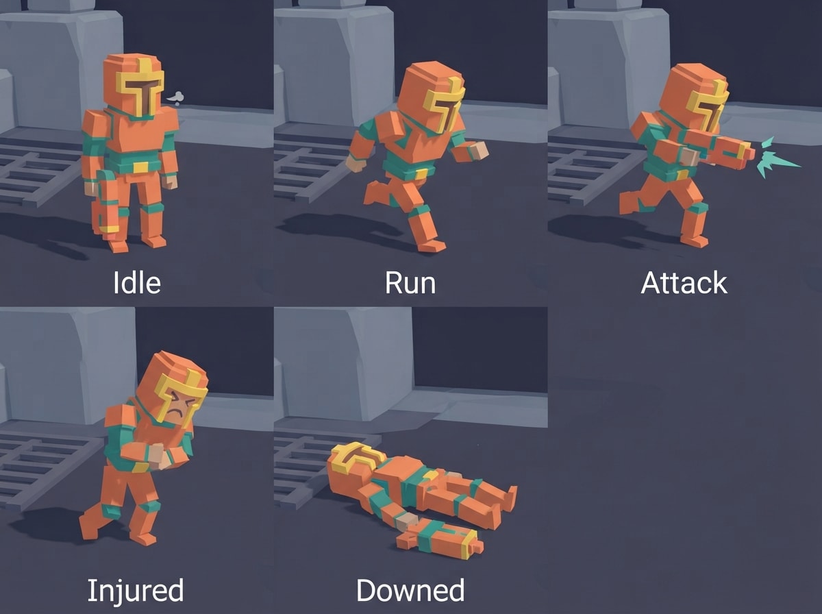 Chunky low-poly