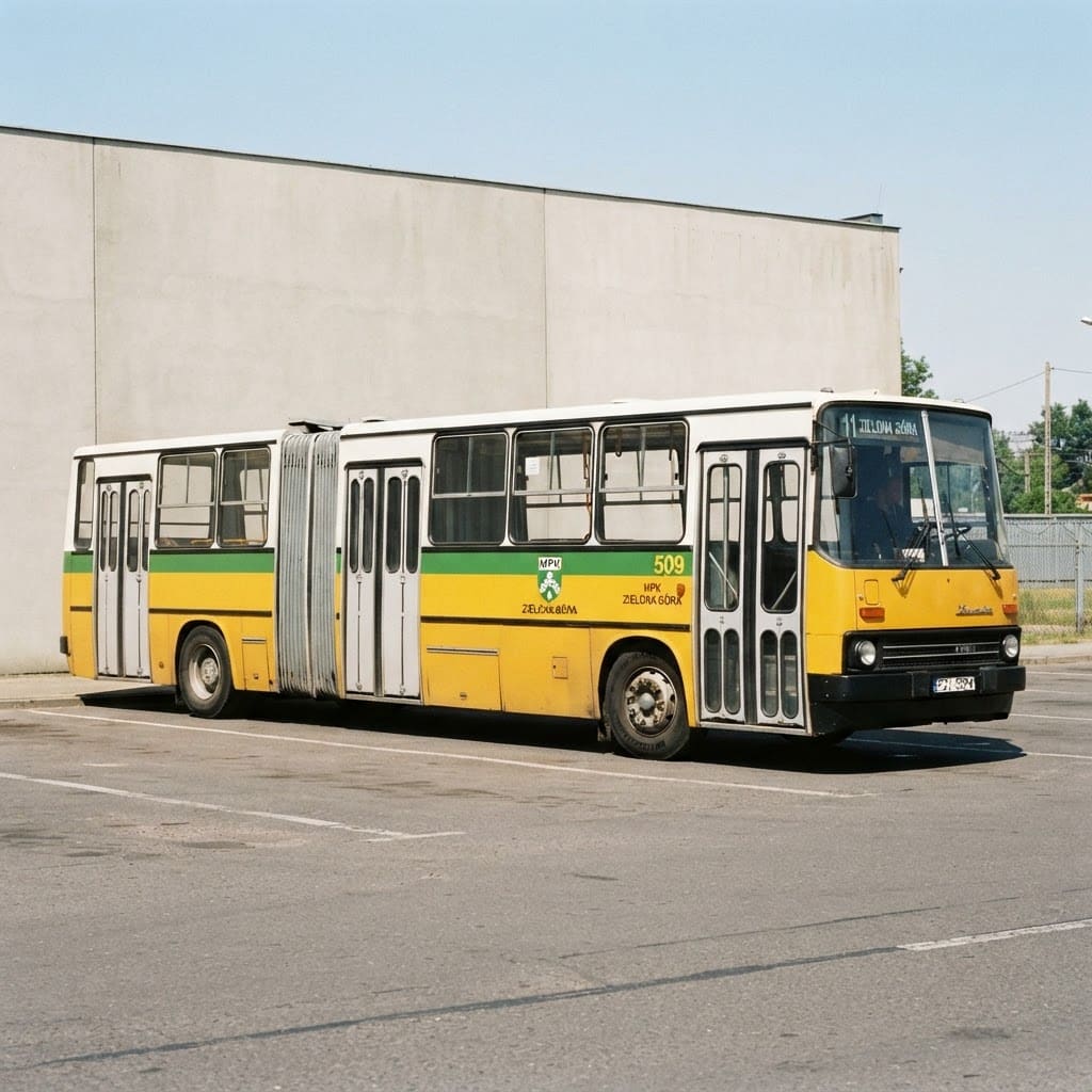 Image: Ikarus 280.49 articulated city bus from 1993, MPK