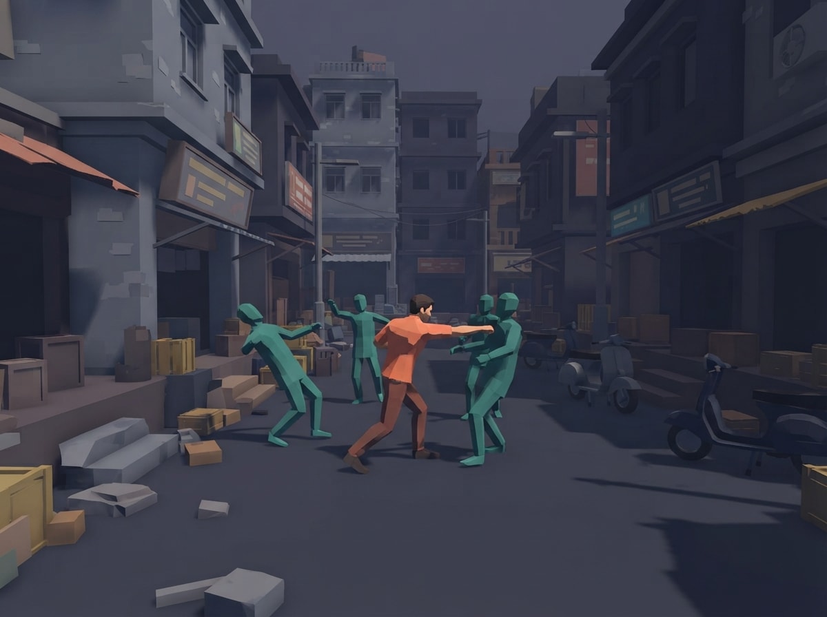 Chunky low-poly