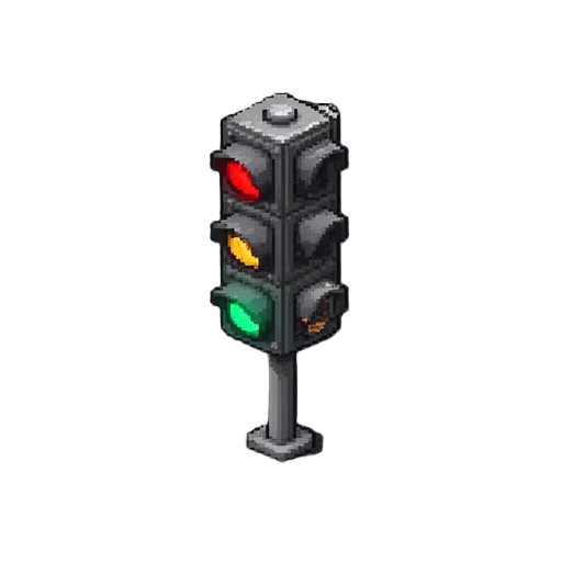Realistic Isometric Traffic Lights