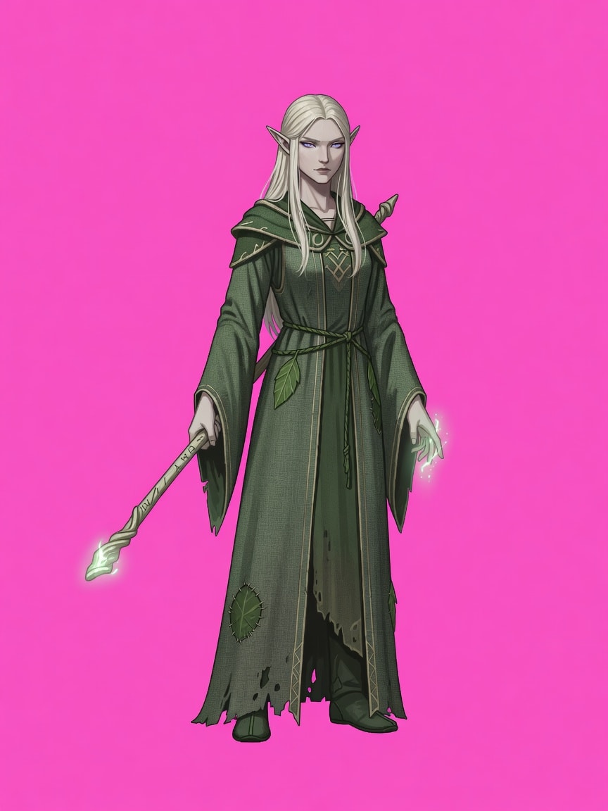 Elf Mage Female - Battle Figure