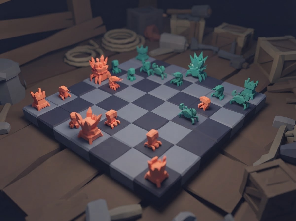 Chunky low-poly