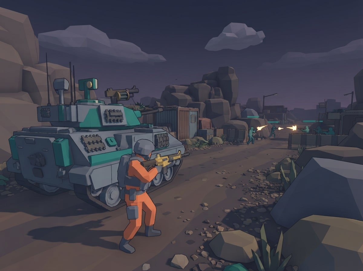 Chunky low-poly