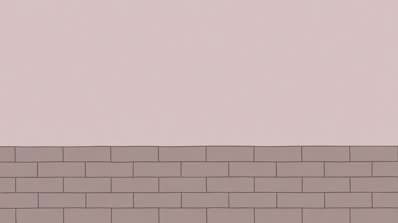 Bedroom North Wall Band (mauve + brick) (1 / 2)
