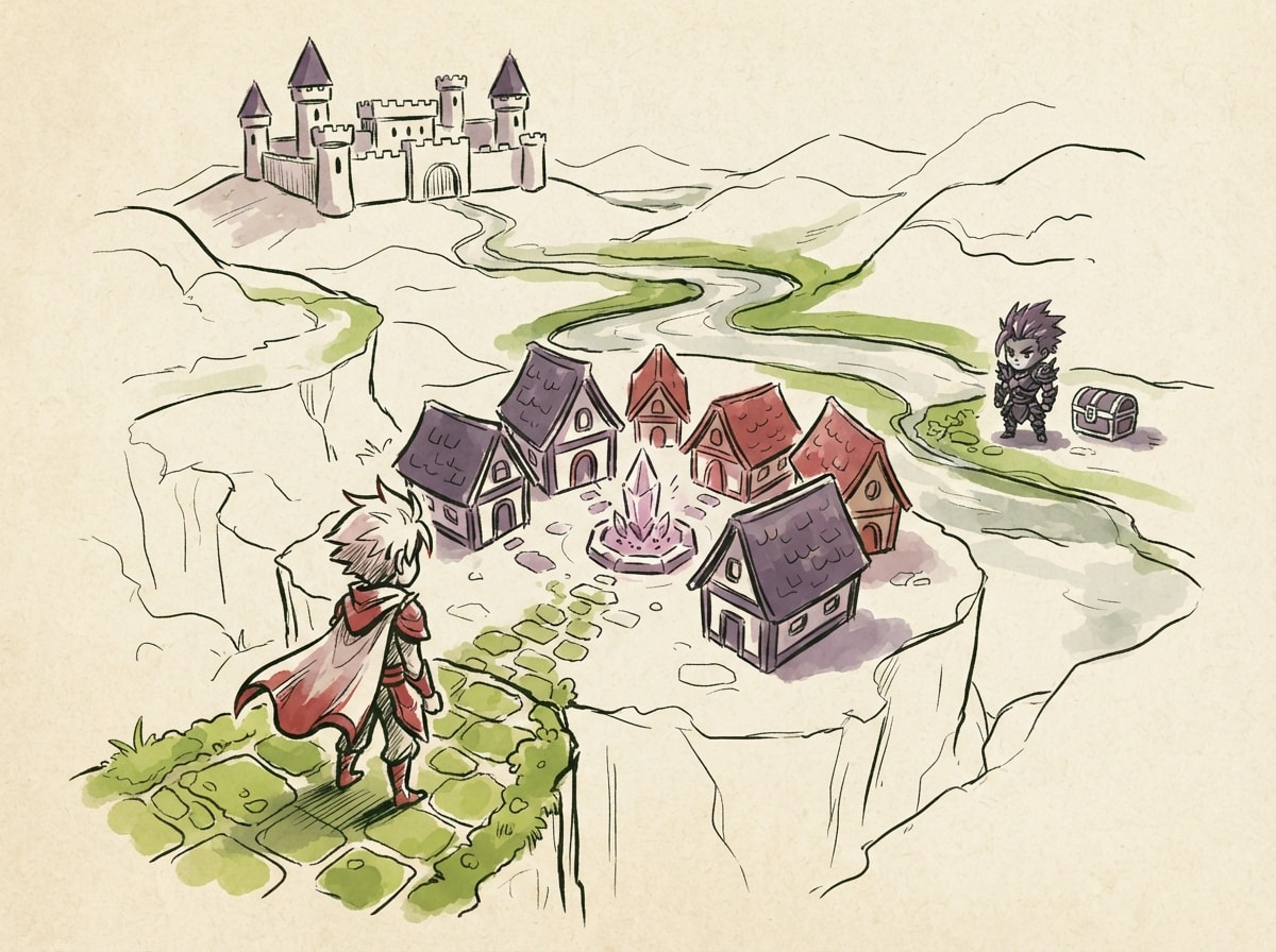 Hand-drawn